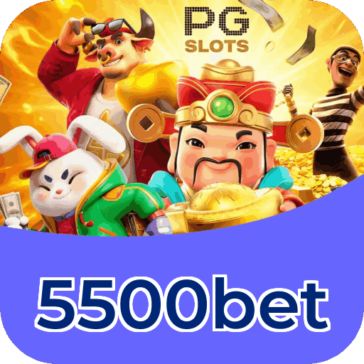 Interface do aplicativo 5500bet mostrando jogos disponíveis no iOS e Android